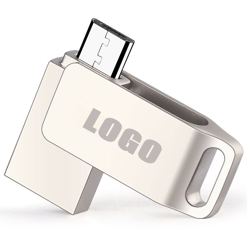 Mini Swivel Metal Otg Usb Flash Drive 8GB-128GB